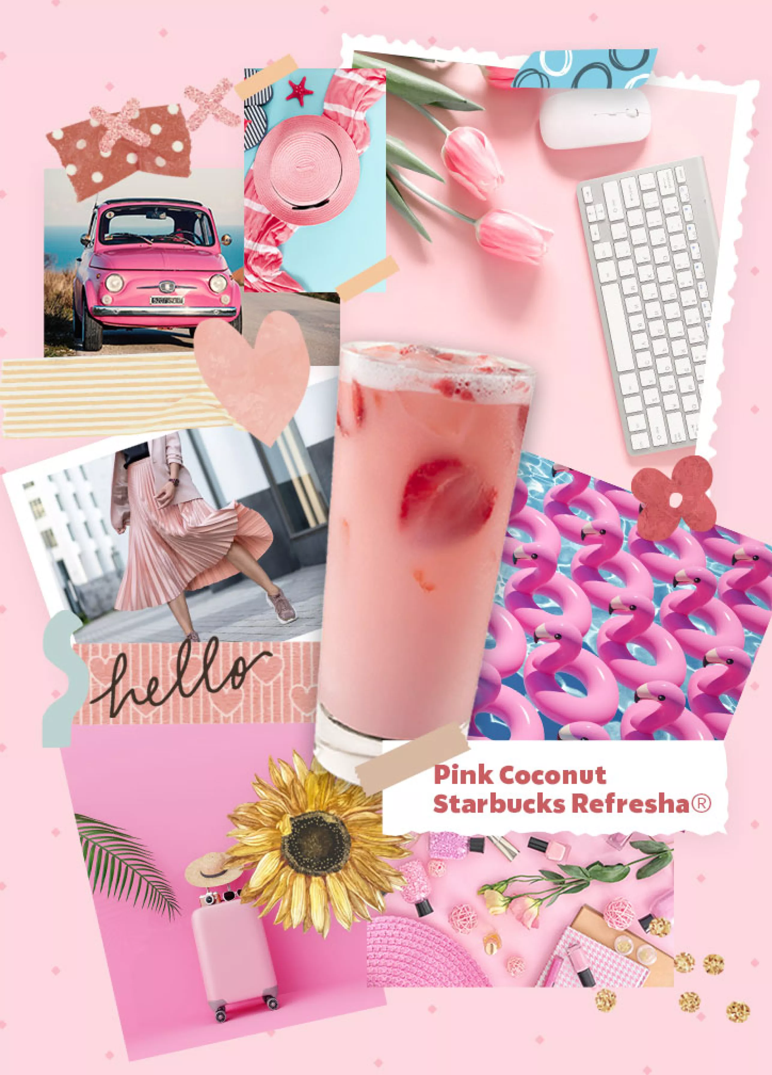 Starbucks Pink Drink Scrapbook