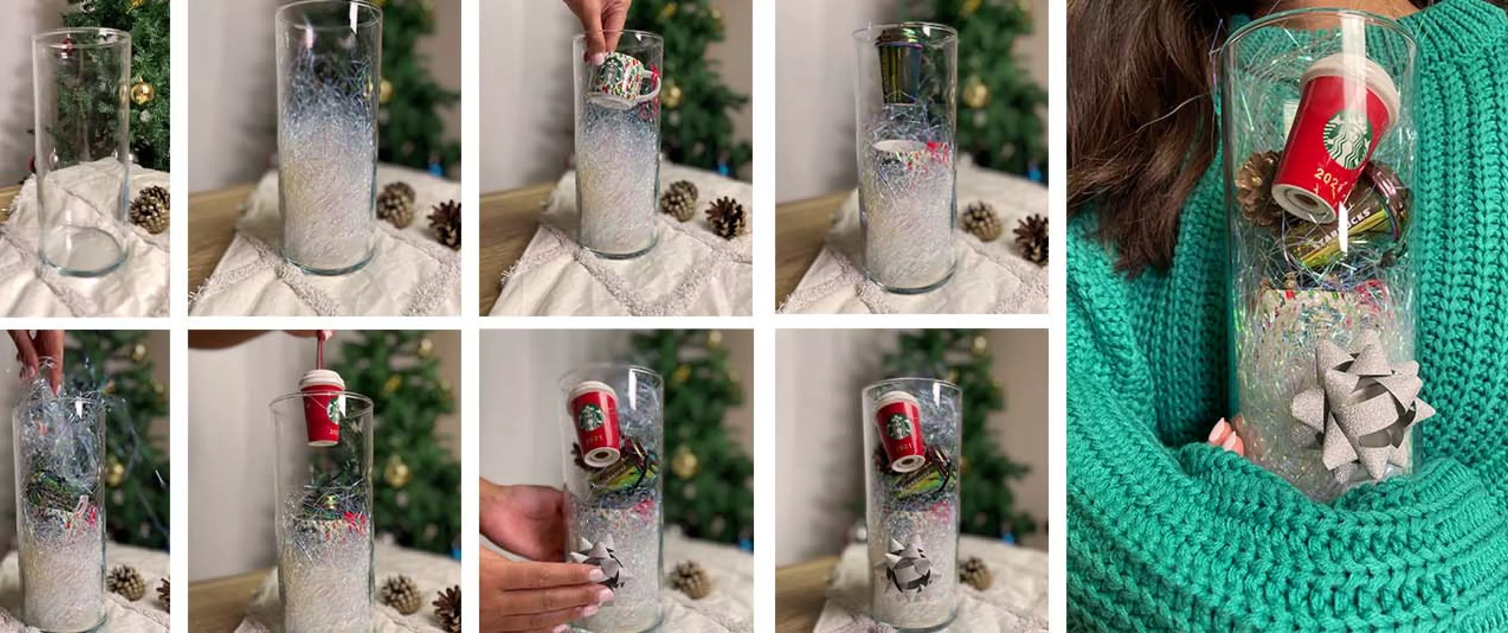 Starbucks Jar of Holiday Ornaments